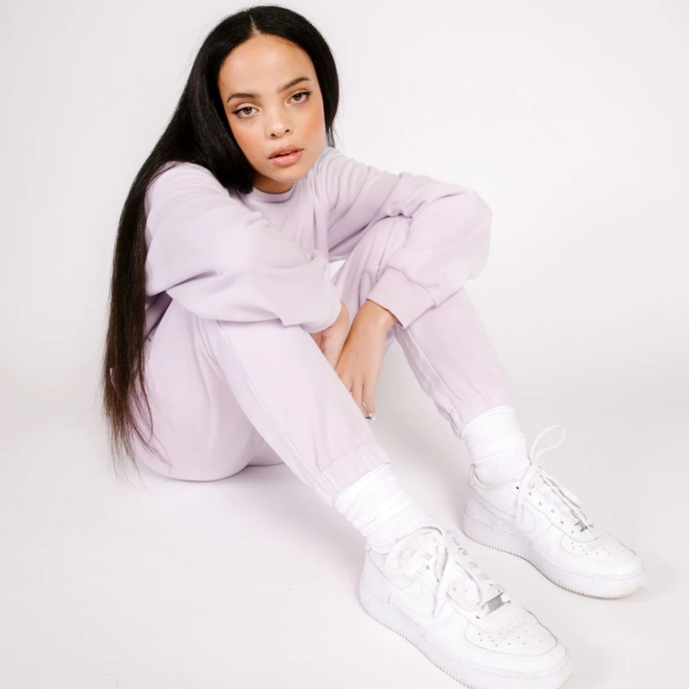 Shady lady lilac sweatsuit set